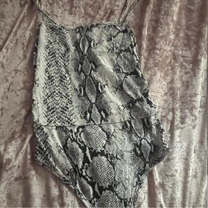 Snakeskin Print Bodysuit